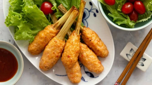 Chạo tôm bó mía
